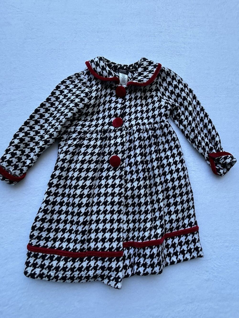 90 Cotton Holiday Editions Girls 4T Black/White